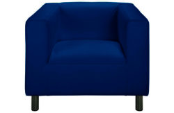 ColourMatch Moda Leather Effect Chair - Marina Blue